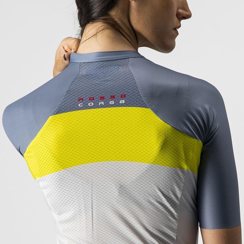 Castelli Aero Pro Damen Jersey - Liquid-Life #Wähle Deine Farbe_Silver Gray/Sulphur-Light Steel