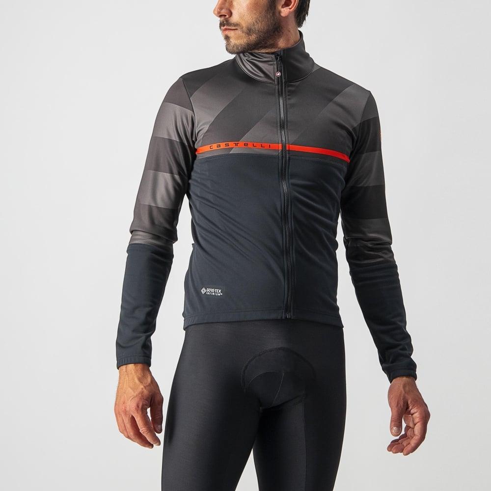 Castelli Finestre Jacket - Liquid-Life #Wähle Deine Farbe_Light Black/Dark Gray-Red