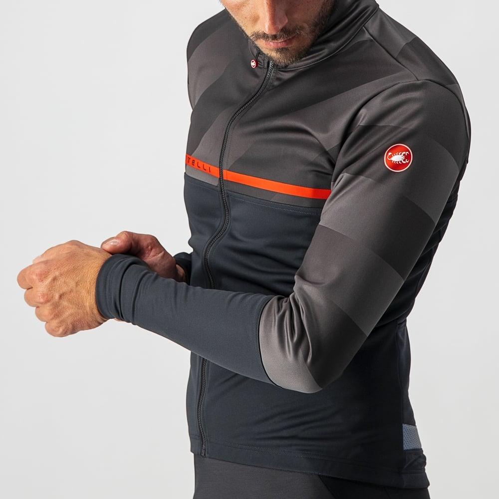Castelli Finestre Jacket - Liquid-Life #Wähle Deine Farbe_Light Black/Dark Gray-Red