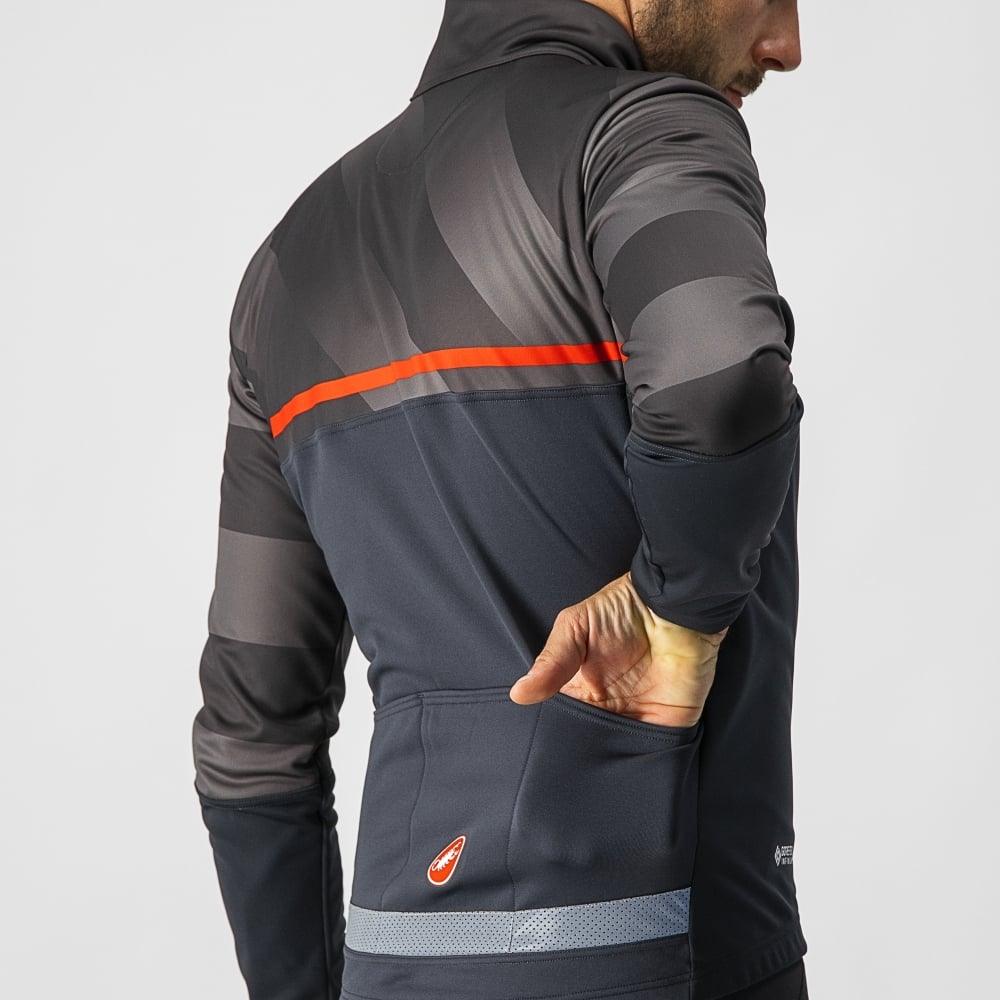 Castelli Finestre Jacket - Liquid-Life #Wähle Deine Farbe_Light Black/Dark Gray-Red