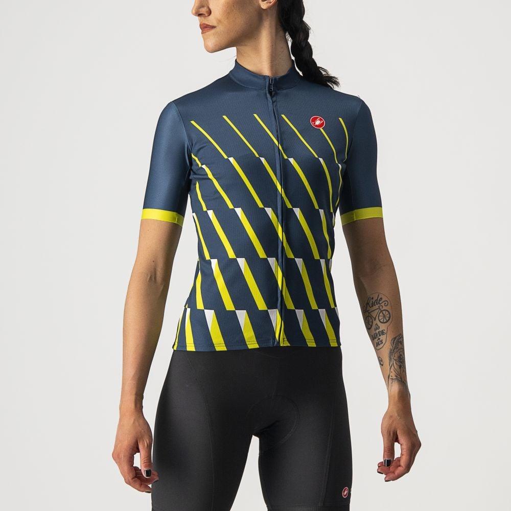 Castelli Pendio Damen Jersey - Liquid-Life #Wähle Deine Farbe_Moonlite Ocean/Sulphur-White
