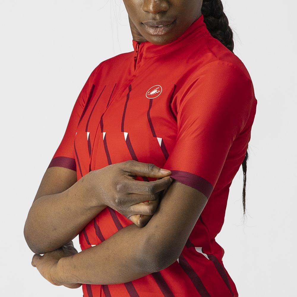 Castelli Pendio Damen Jersey - Liquid-Life #Wähle Deine Farbe_Red/Bordeaux-White