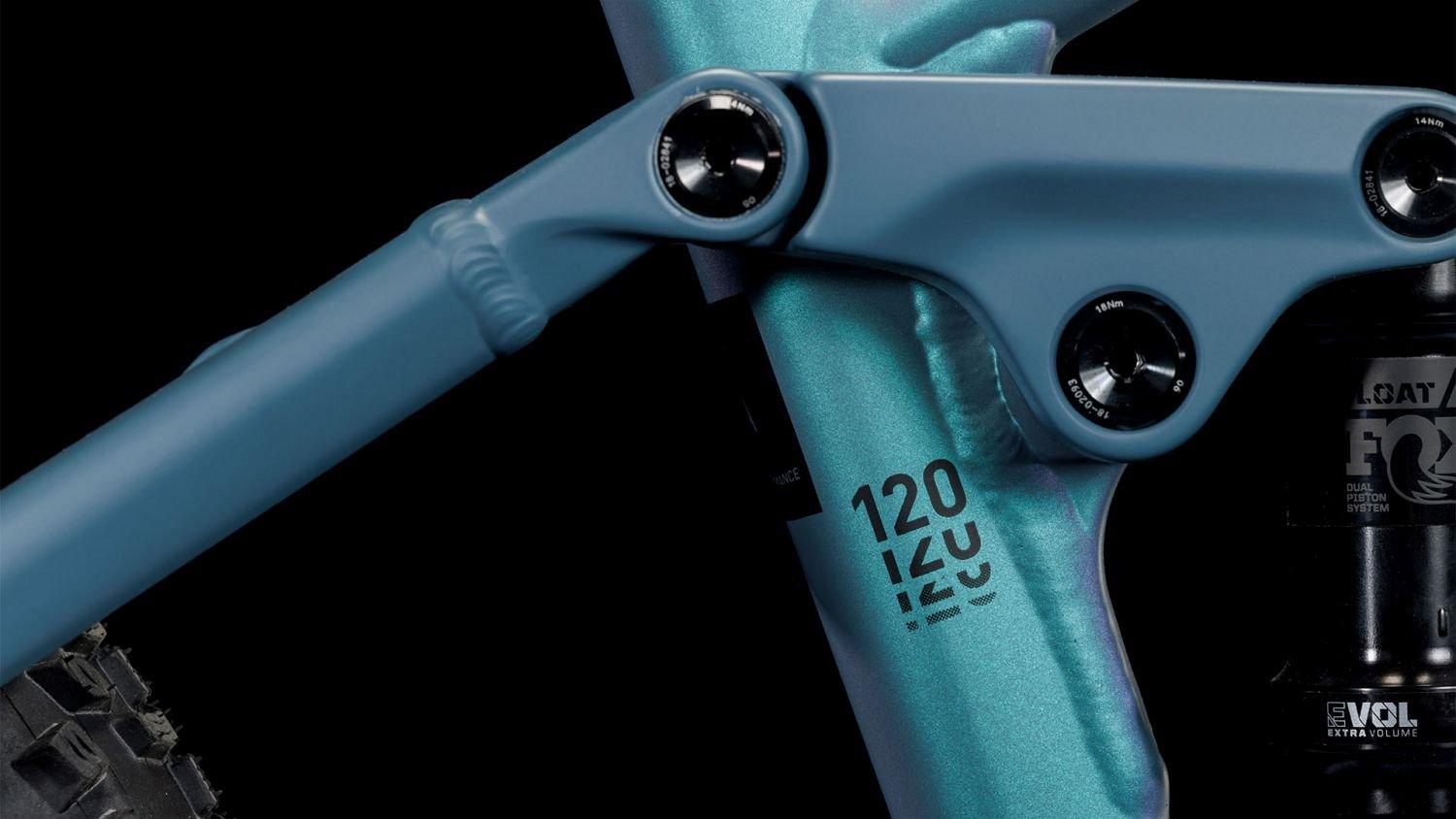 Cube 23 Stereo Hybrid 120 ABS 750 smaragdgrey´n´blue 2023 - Liquid-Life