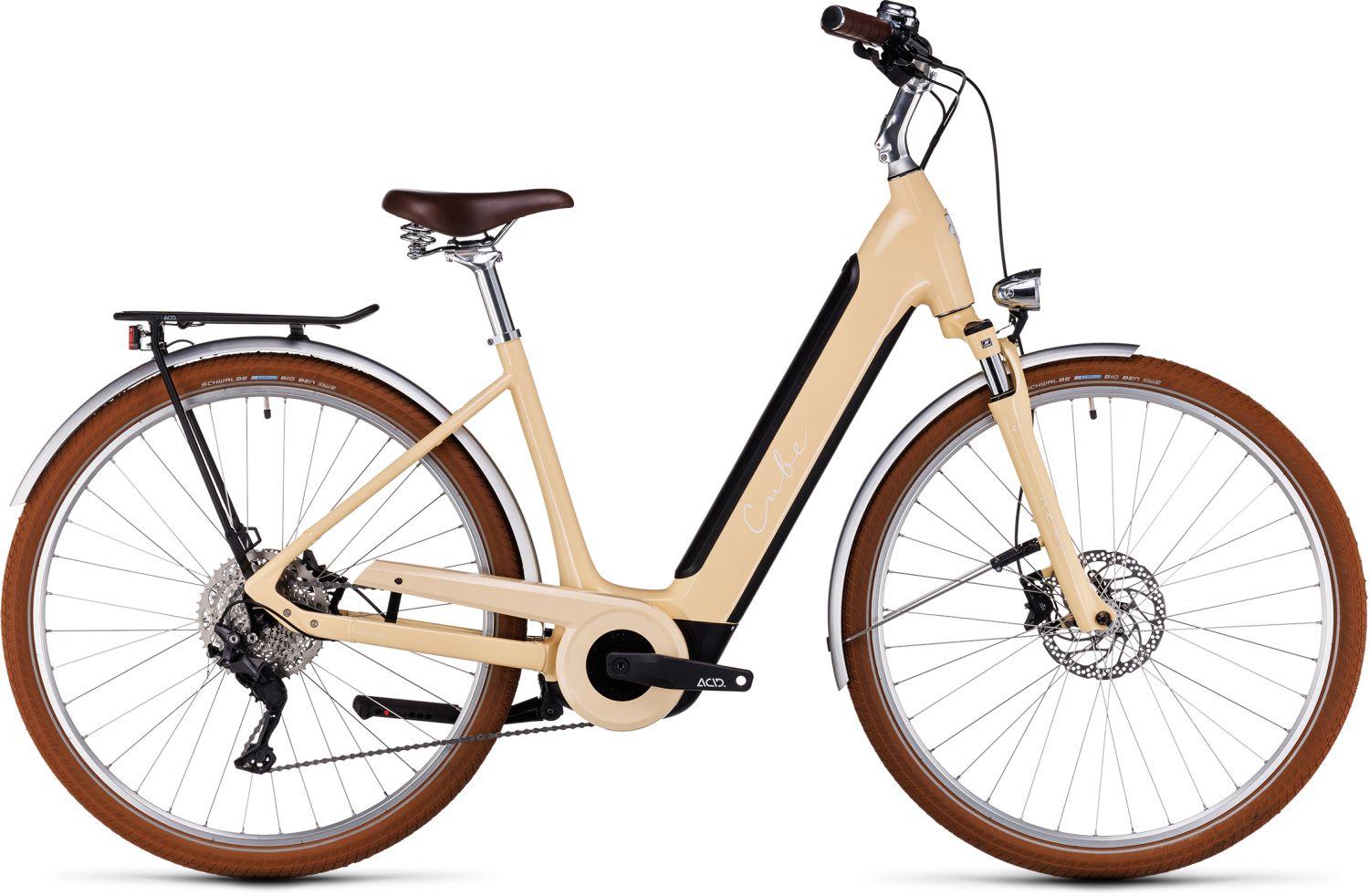Cube Ella Ride Hybrid 500: Stylisches City E-Bike in honey'n'white