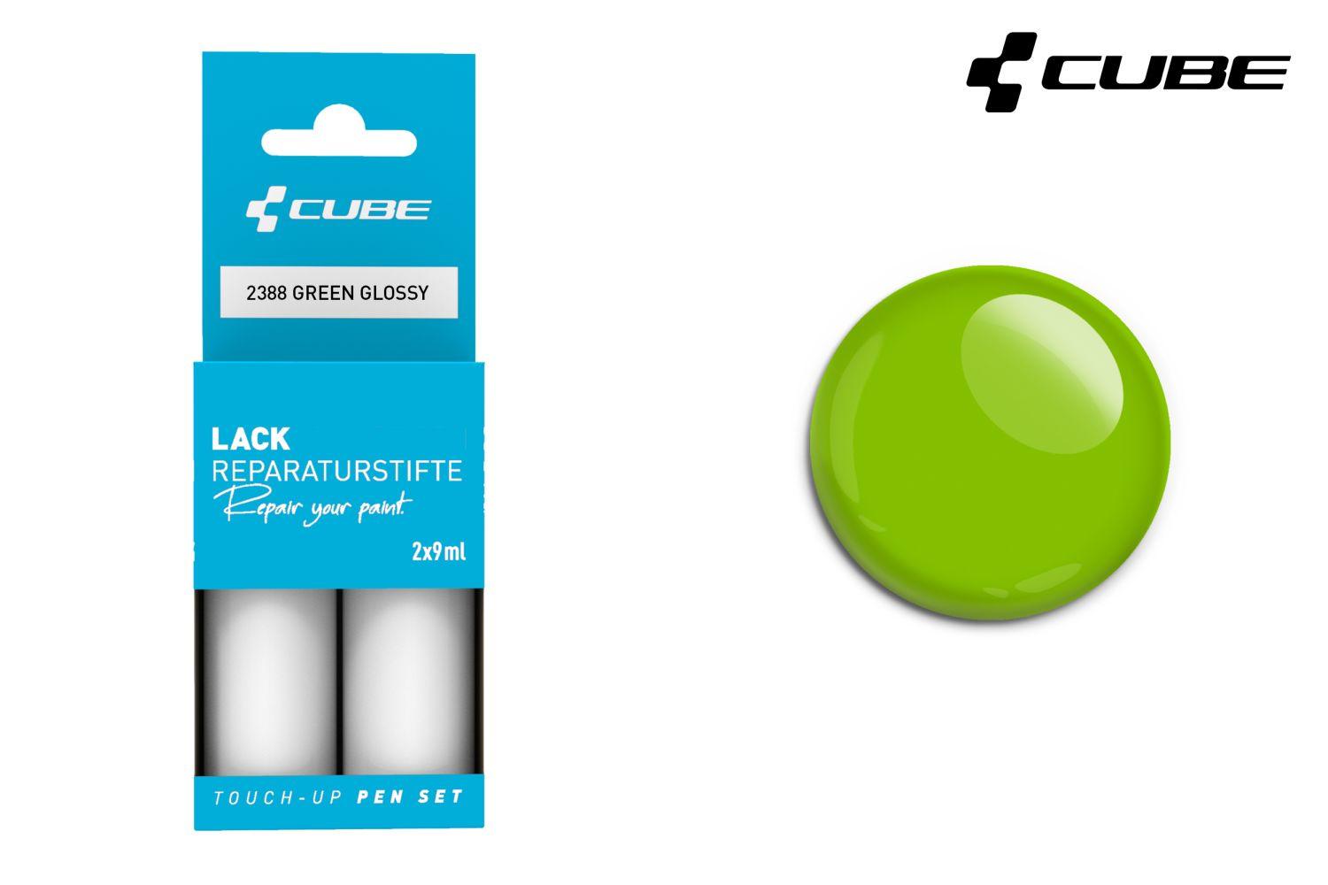 Cube Lackstift Set GREEN glossy 2388 – Profi-Reparatur für dein Bike