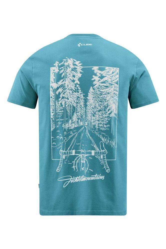 Cube Organic T-Shirt Fichtelmountains GTY FIT - Liquid-Life #Wähle Deine Farbe_Grau Pink