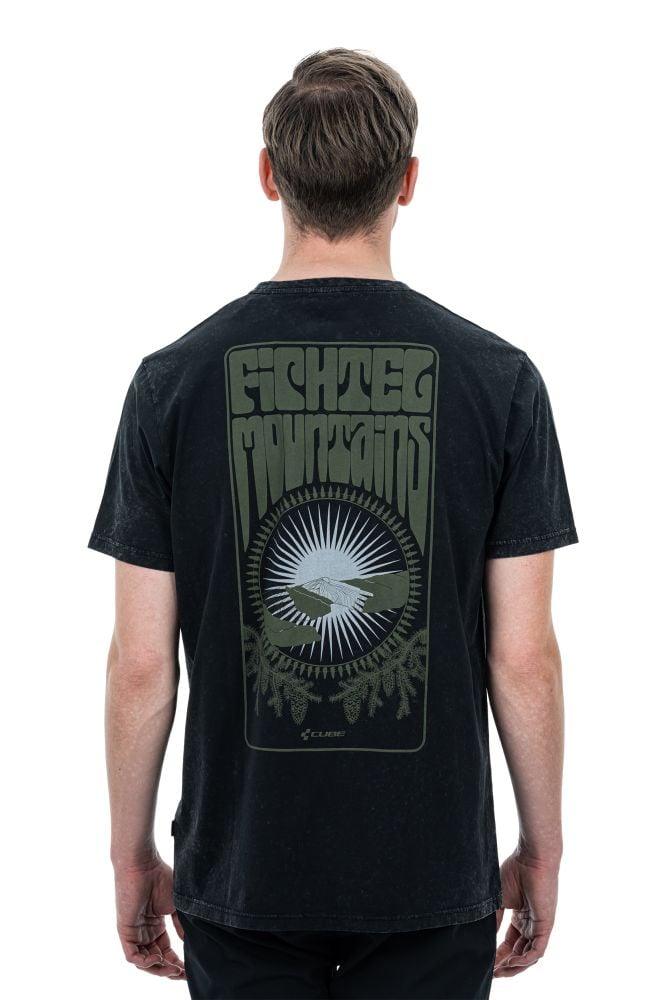 Cube Organic T-Shirt GTY FIT Fichtelmountains - Liquid-Life #Wähle Deine Farbe_Schwarz