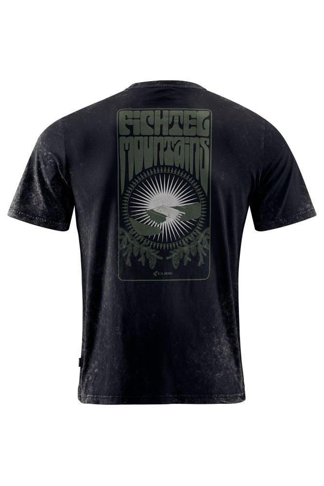 Cube Organic T-Shirt GTY FIT Fichtelmountains - Liquid-Life #Wähle Deine Farbe_Schwarz