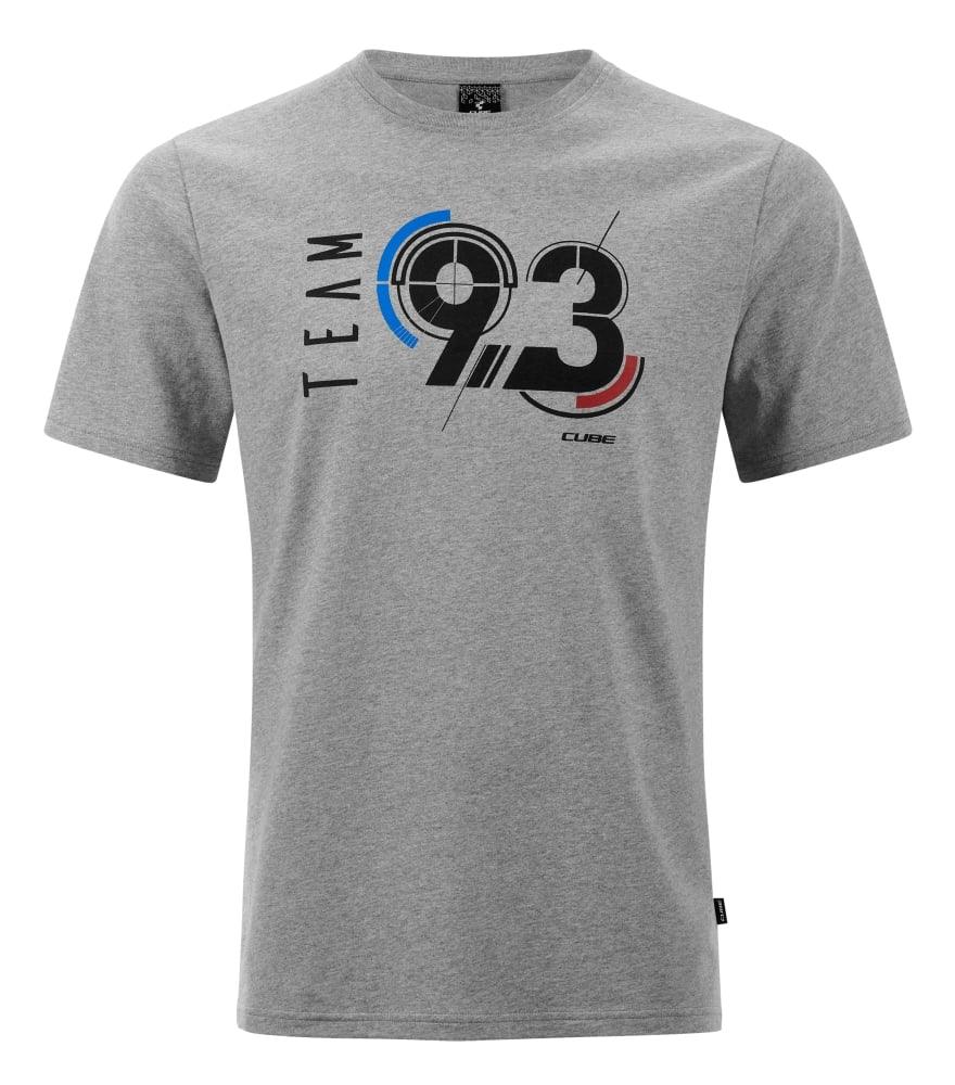 Cube Organic T-Shirt Team 93 - Liquid-Life #Wähle Deine Farbe_Light Grey Melange