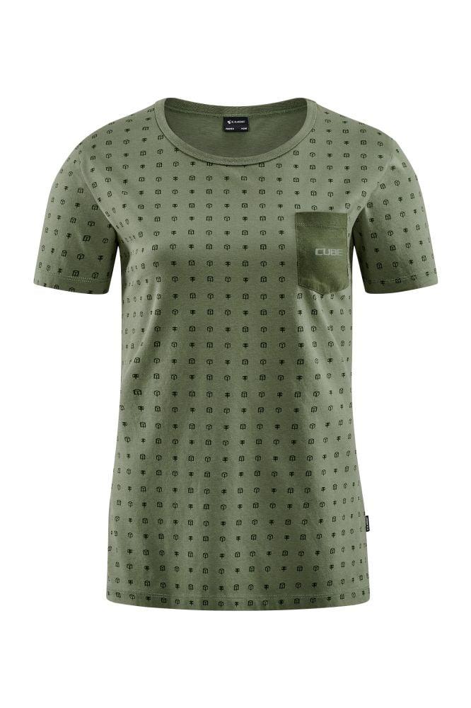 Cube Organic WS T-Shirt Pedal - Liquid-Life #Wähle Deine Farbe_Olive