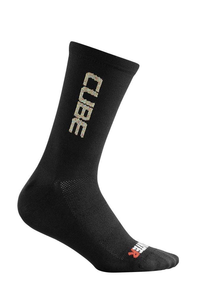 Cube Socke High Cut VERTEX - Liquid-Life #Wähle Deine Farbe_Schwarz