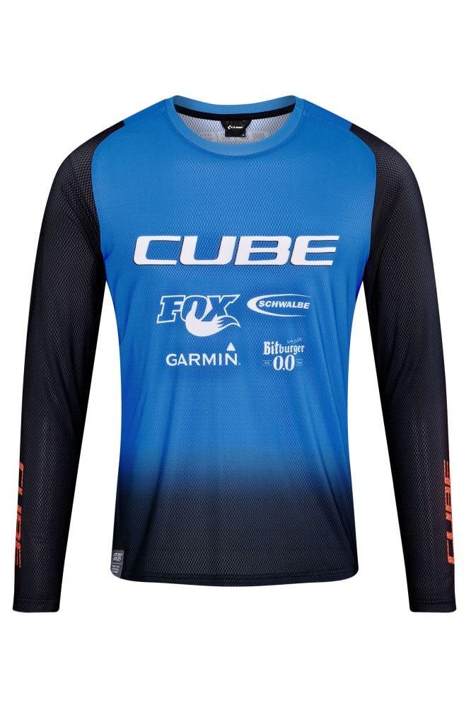 Cube VERTEX Rundhalstrikot X Actionteam langarm - Liquid-Life