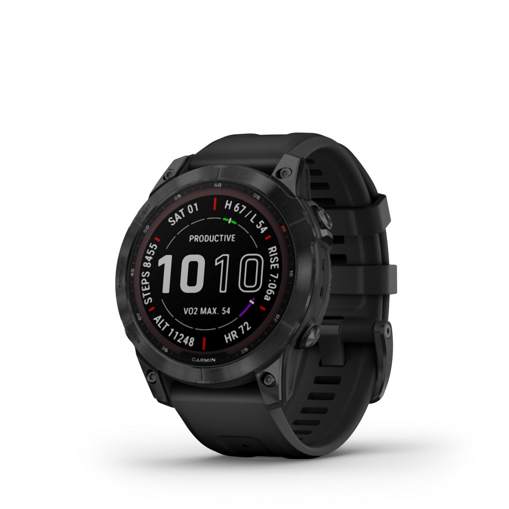 Garmin fenix® 7 - Sapphire Solar Edition DLC Ti w/B - Liquid-Life #Wähle Deine Farbe_Black