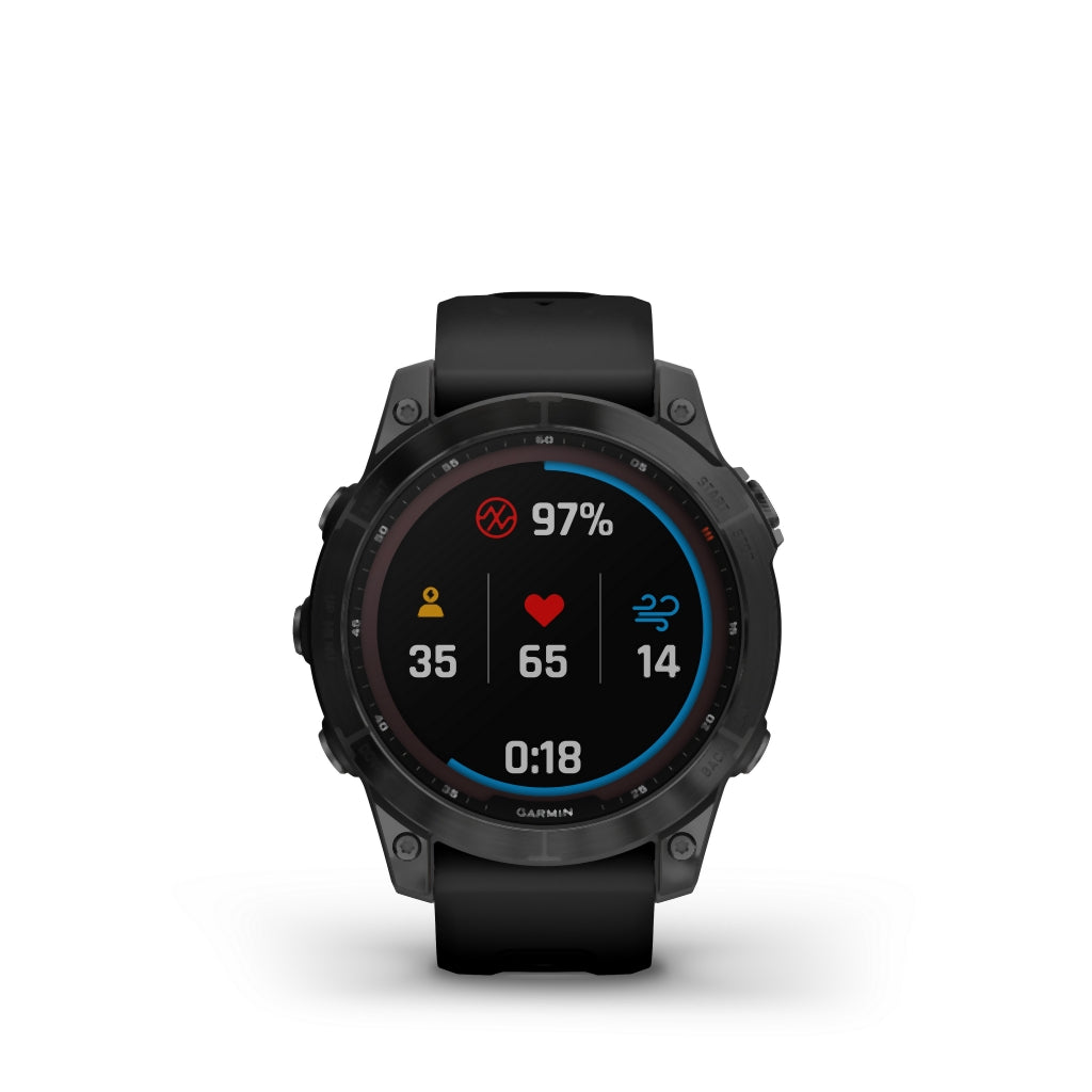 Garmin fenix® 7 - Sapphire Solar Edition DLC Ti w/B - Liquid-Life #Wähle Deine Farbe_Black