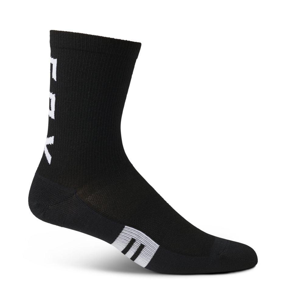 Fox 6" Flexair Merino Socken - Liquid-Life #Wähle Deine Farbe_Black