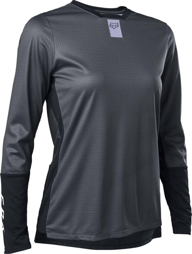 Fox Damen Defend LS Jersey - Liquid-Life #Wähle Deine Farbe_Dark Shadow