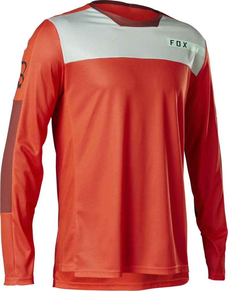 Fox Defend LS Jersey Moth - Liquid-Life #Wähle Deine Farbe_Flo Red