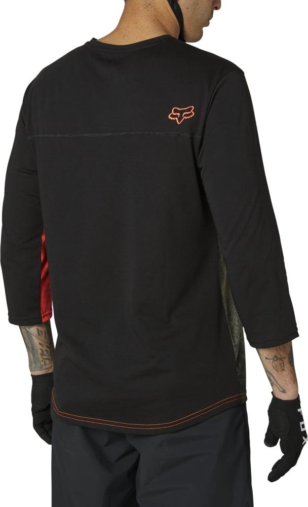 Fox Jersey Ranger Drirelease Mit 3/4-Ärmeln - Liquid-Life #Wähle Deine Farbe_Olive Green