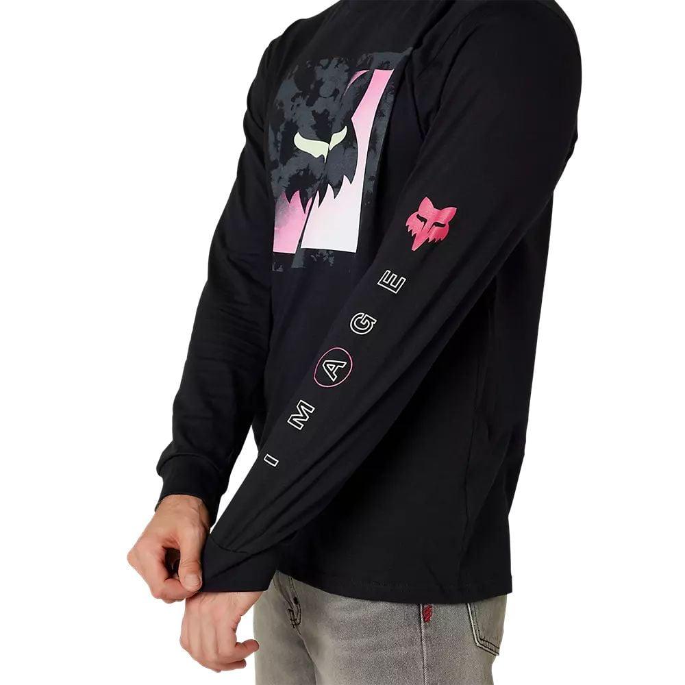 Fox Langärmliges Premium-T-Shirt Detonate - Liquid-Life #Wähle Deine Farbe_Black