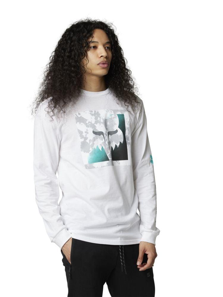 Fox Langärmliges Premium-T-Shirt Detonate - Liquid-Life #Wähle Deine Farbe_Optic White