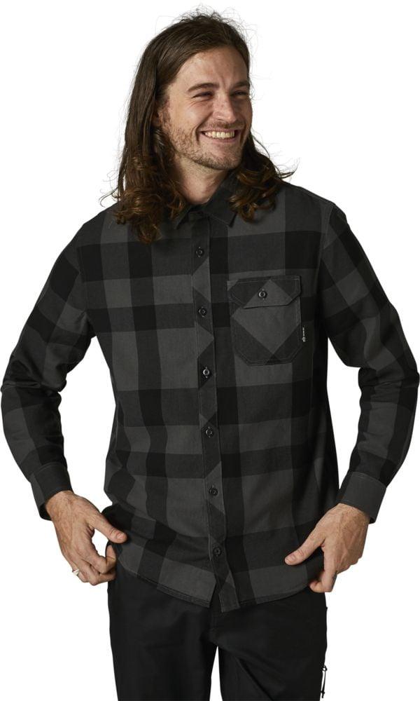 Fox Voyd 2.0 Flannel - Liquid-Life #Wähle Deine Farbe_Black