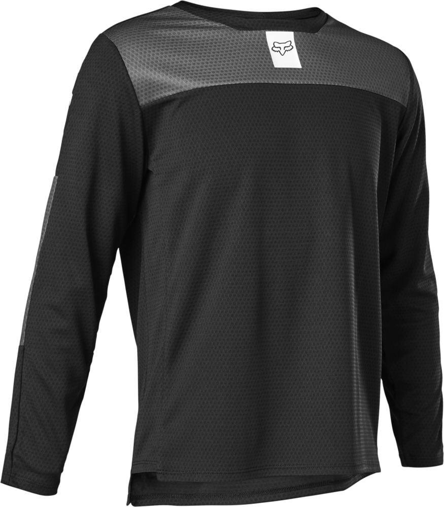 Fox Youth Defend LS Trikot - Liquid-Life #Wähle Deine Farbe_Black