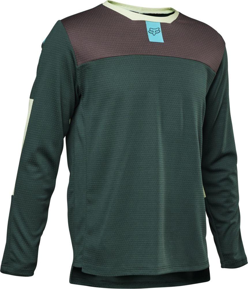 Fox Youth Defend LS Trikot - Liquid-Life #Wähle Deine Farbe_Emerald