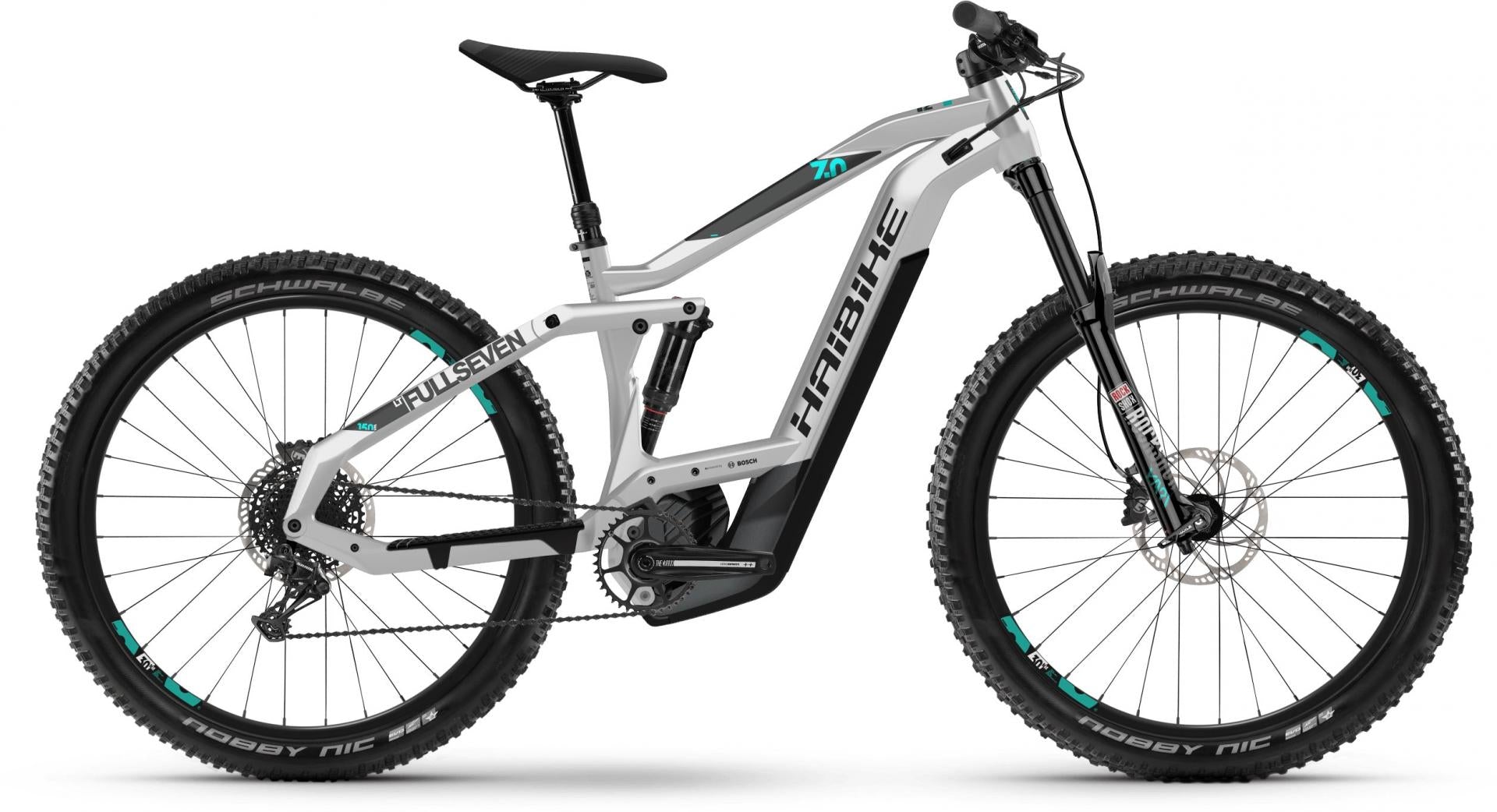 Haibike SDuro FullSeven LT 7.0 Schwarz/Grau/Türkis
