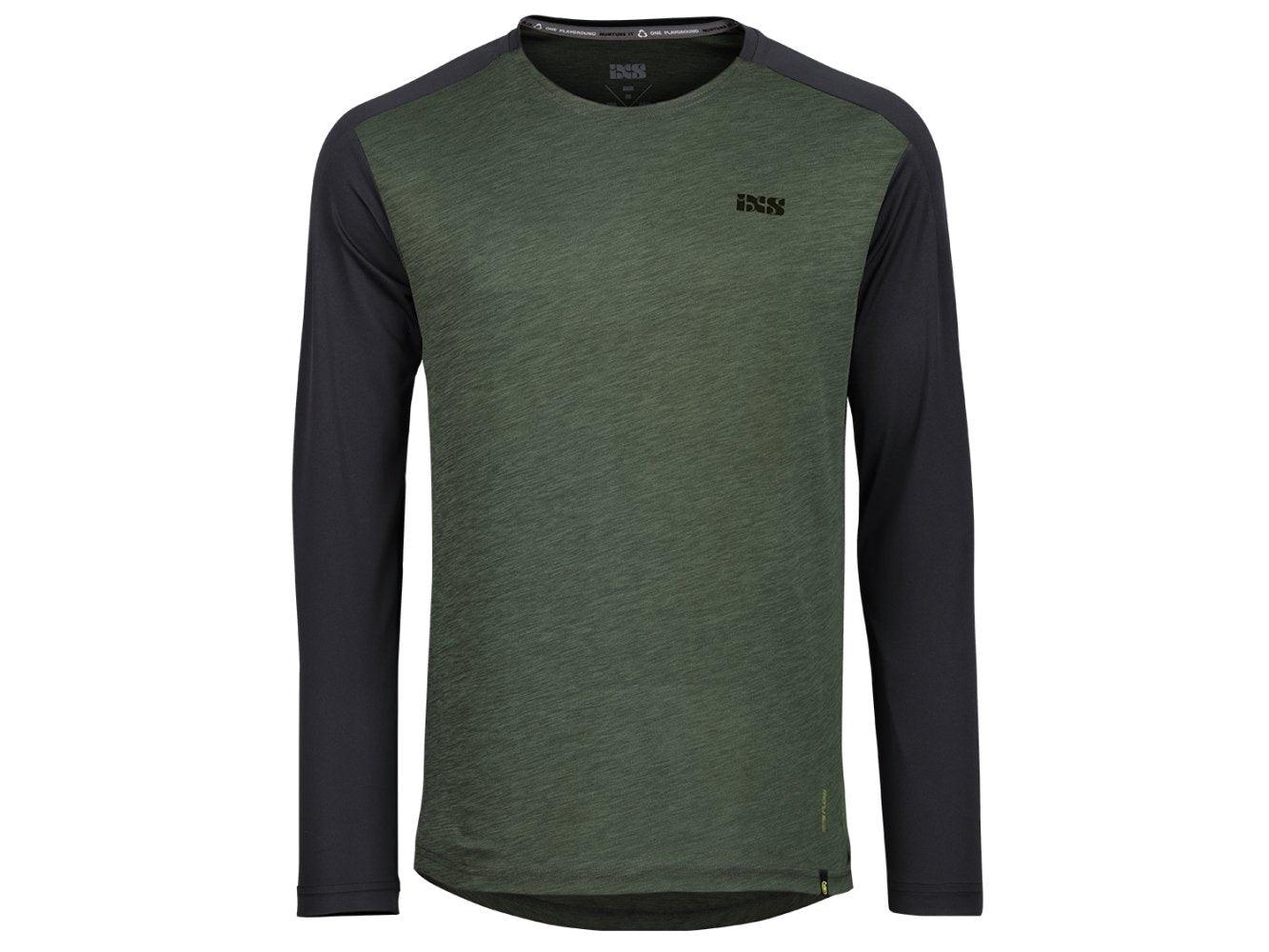 IXS Flow X Long Sleeve Jersey - Liquid-Life #Wähle Deine Farbe_Olive/Black