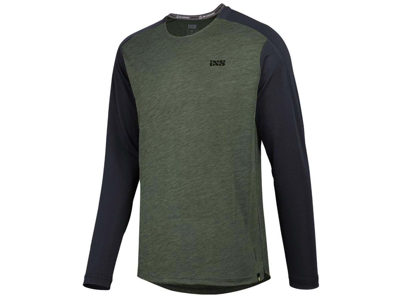 IXS Flow X Long Sleeve Jersey - Liquid-Life #Wähle Deine Farbe_Olive/Black