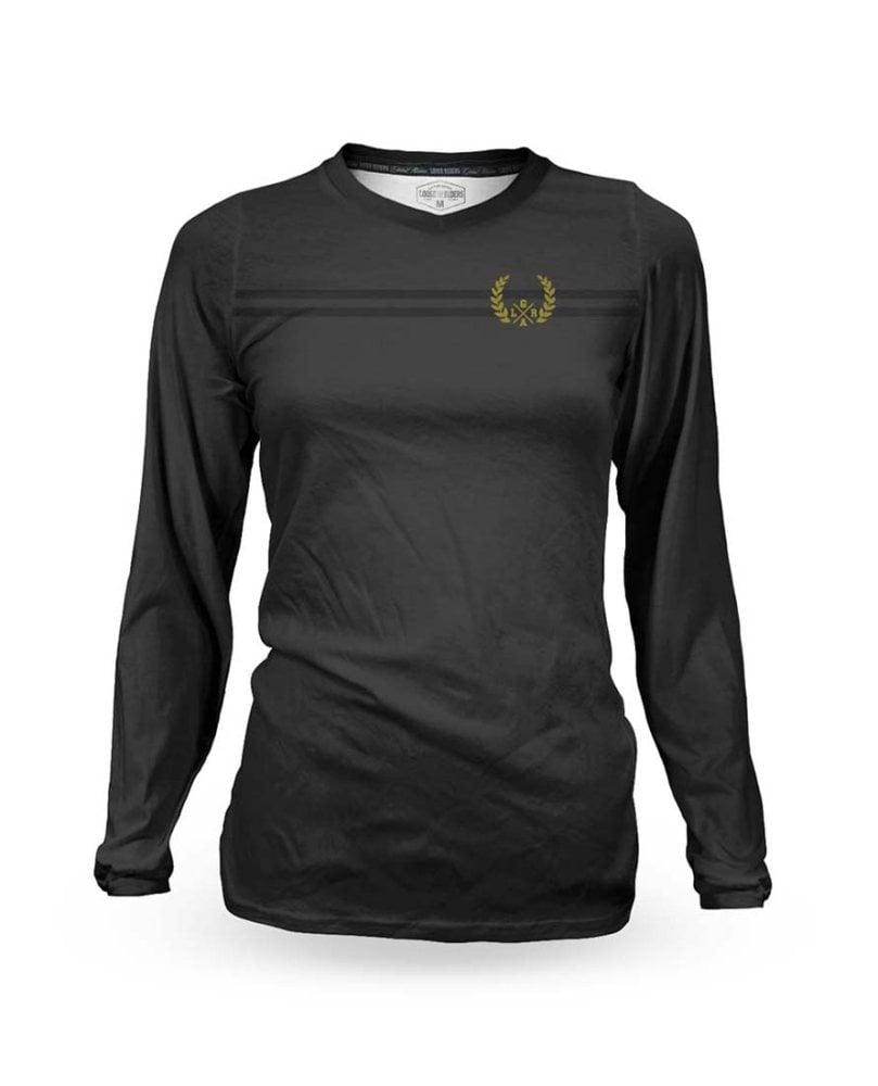 Loose Riders C/S Damen Longsleeve Trikot Laurel - Liquid-Life #Wähle Deine Farbe_Black