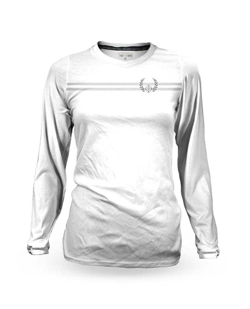 Loose Riders C/S Damen Longsleeve Trikot Laurel - Liquid-Life #Wähle Deine Farbe_White