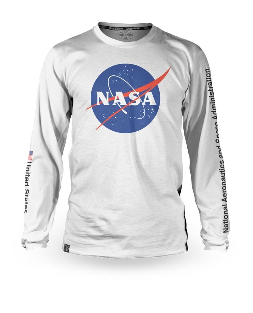 Loose Riders NASA C/S Jersey Long Sleeve - Liquid-Life #Wähle Deine Farbe_Emblem White