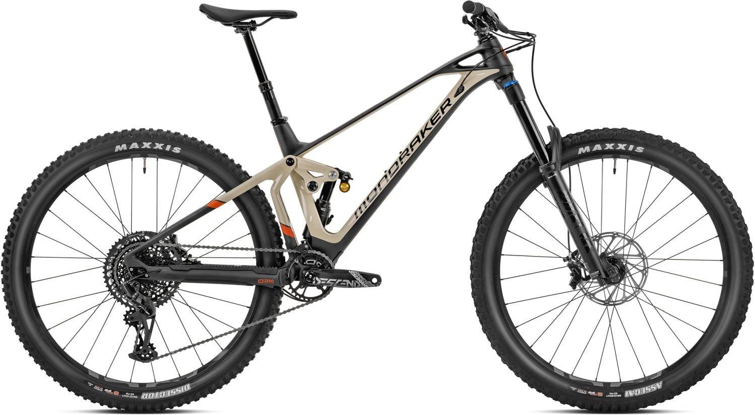 Mondraker Superfoxy Carbon R Gloss Carbon / Matte Desert Grey / Orange 2023 - Liquid-Life