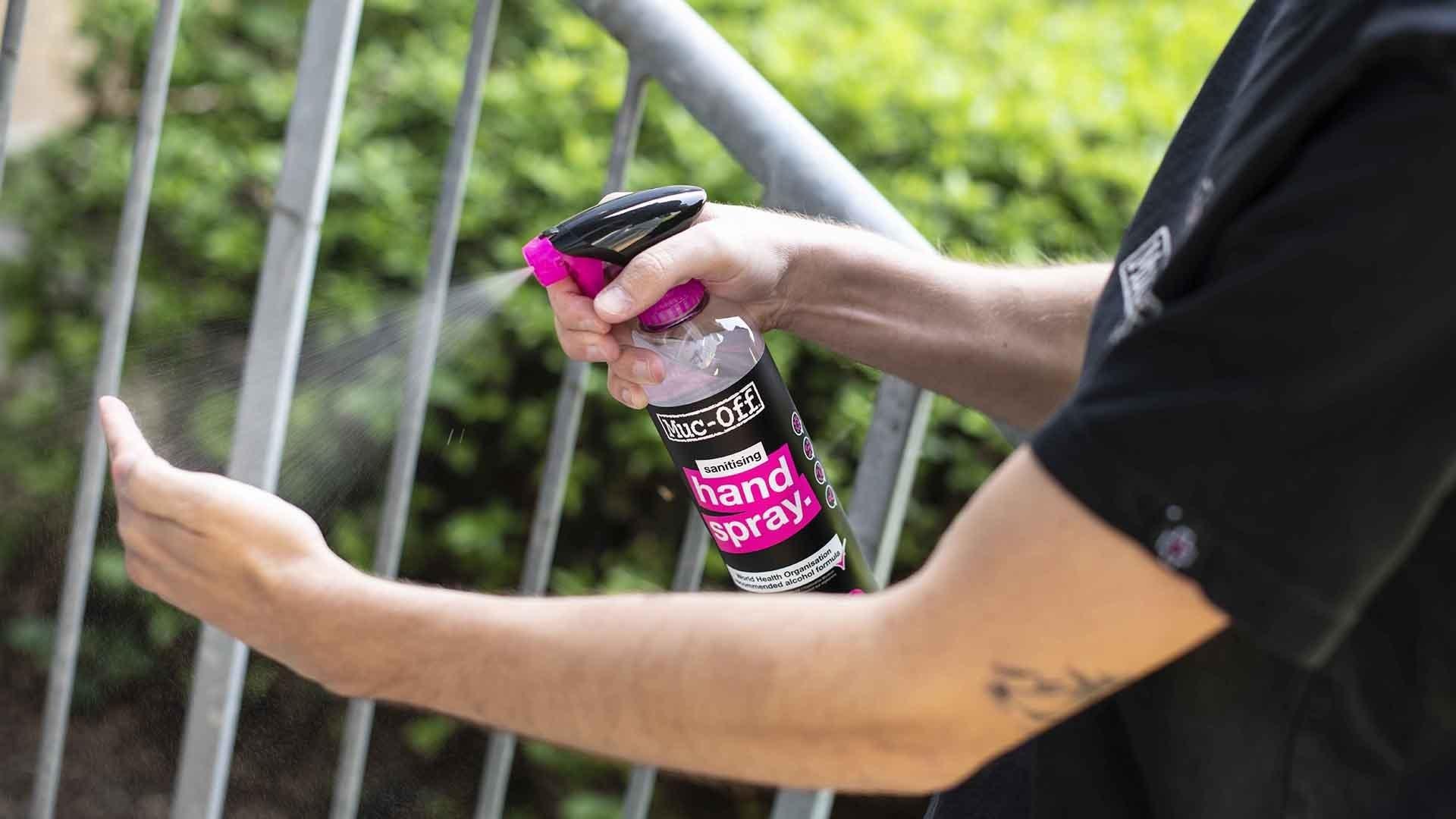 Muc Off Antibacterial Hand Sanitising Spray - Liquid-Life