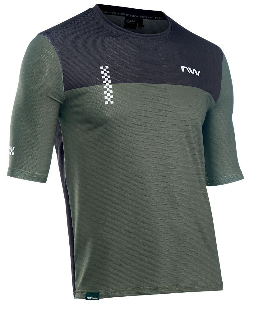 Northwave Xtrail 2 Man Jersey Short Sleeve - Liquid-Life #Wähle Deine Farbe_Green Forest/Black