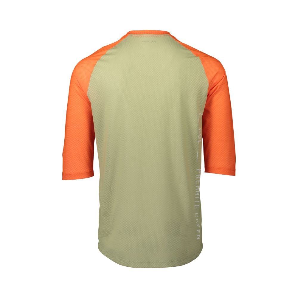 POC MTB Pure 3/4 Jersey - Liquid-Life #Wähle Deine Farbe_Prehnite Green/Zink Orange