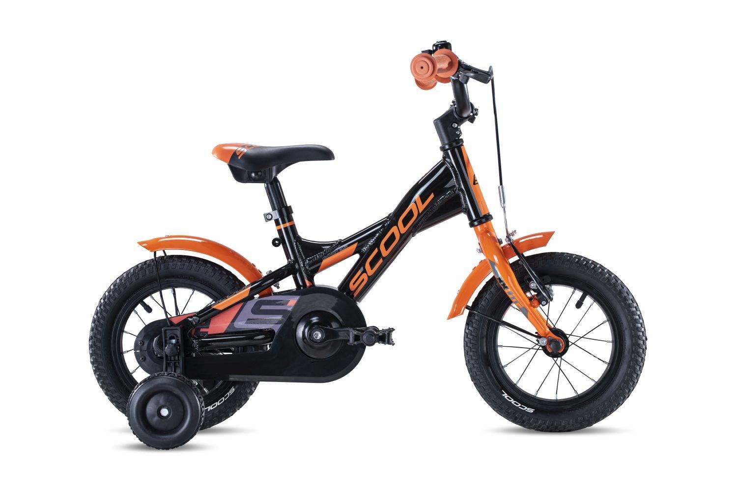 scool 14 zoll rennrad S'Cool XXlite 12-1S Black/Orange Kids Bike