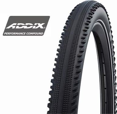 Schwalbe Hurricane Drahtreifen Performance Line Addix Black-Reflex DD,RaceGuard E-25 - Liquid-Life