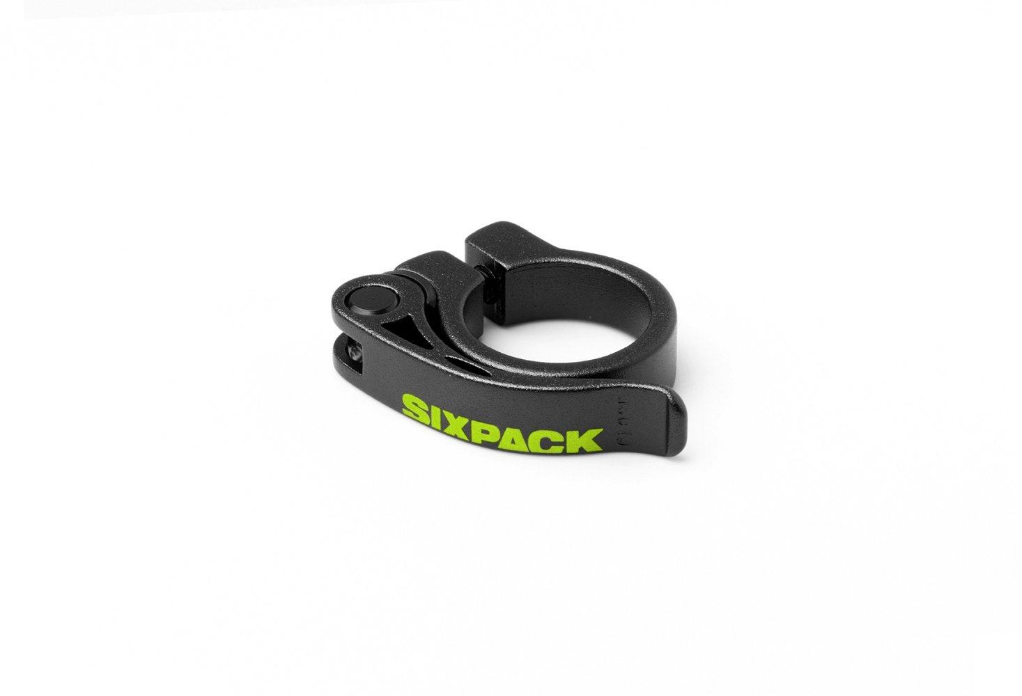 Sixpack Sattelklemme Menace Ø31.8 - Liquid-Life #Wähle Deine Farbe_Black/Neon-Yellow