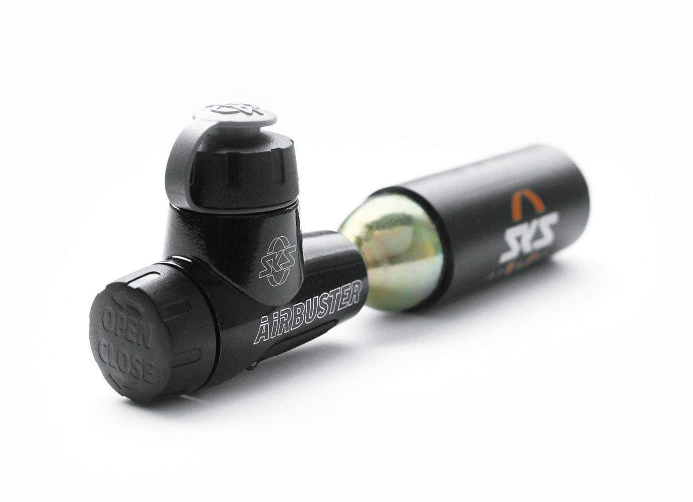 sks fahrradpumpen SKS Airbuster CO2-Pumpe – Ultrakompakt & Ideal für Tubeless