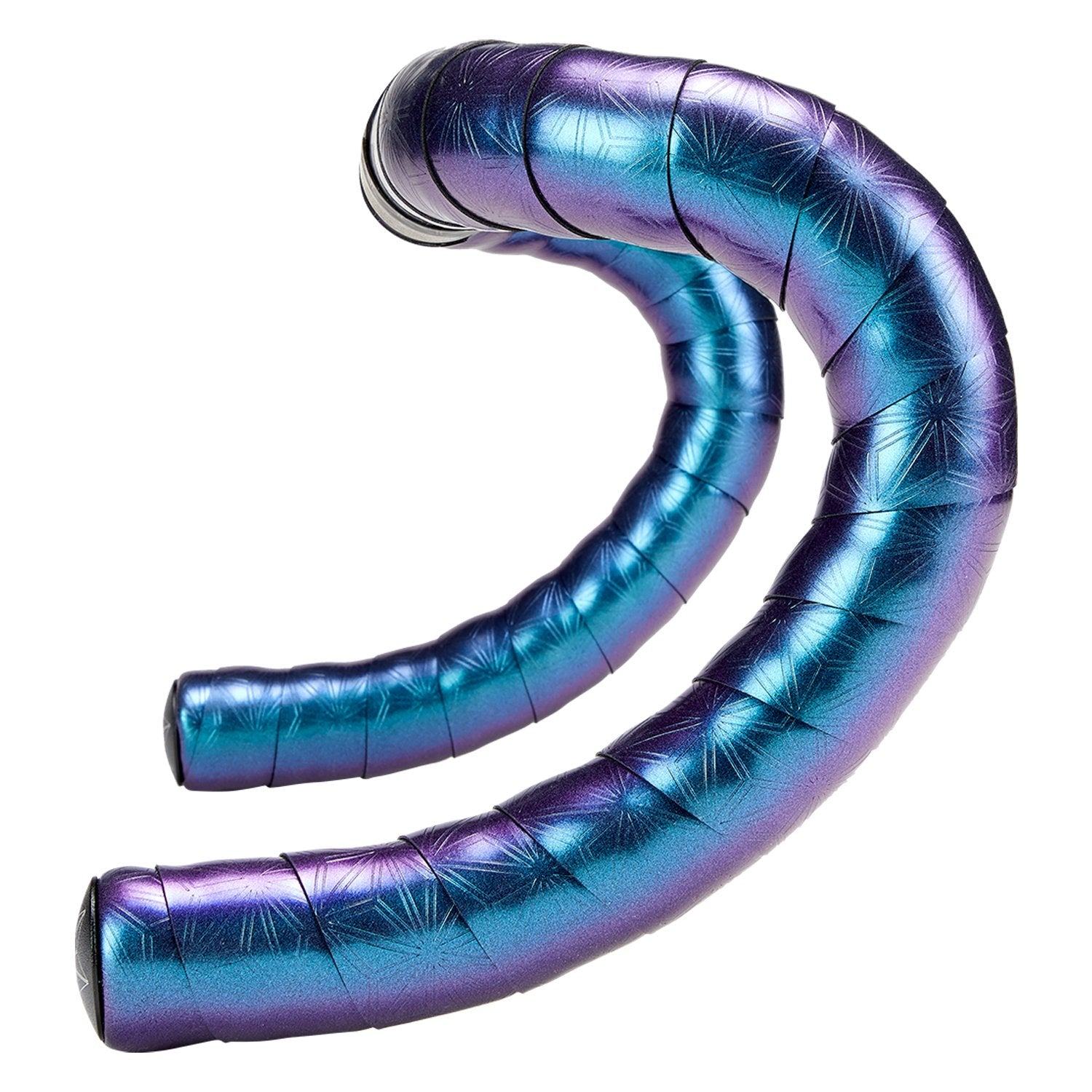 Supacaz BLING Silver W/Ano Black Plugs + Silicone Gel Standard