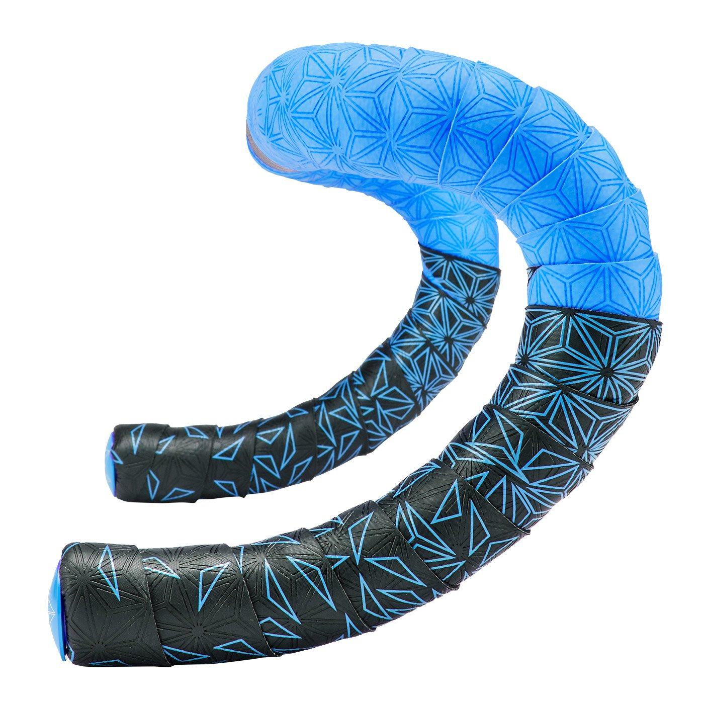 supacaz lenkerband Supacaz Super Sticky Kush Star Fade: Premium Lenkerband mit Alu-Plugs