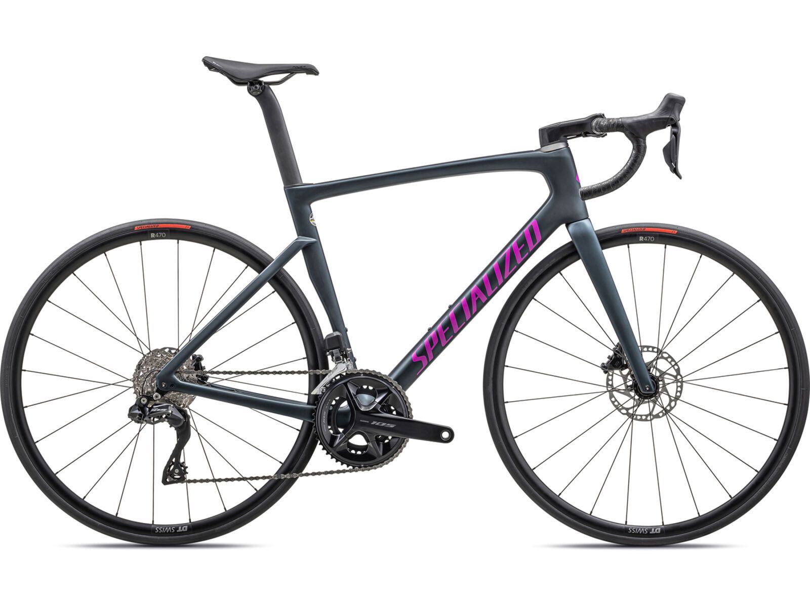 Specialized Tarmac SL7 Comp - Shimano 105 Di2 Satin Metallic Deep Lake/Purple Orchid