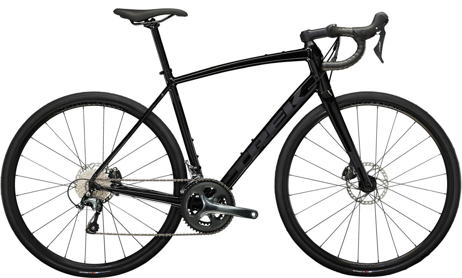 trek domane e rennrad Trek Domane AL 4 Disc: Komfortables Performance-Rennrad in Schwarz