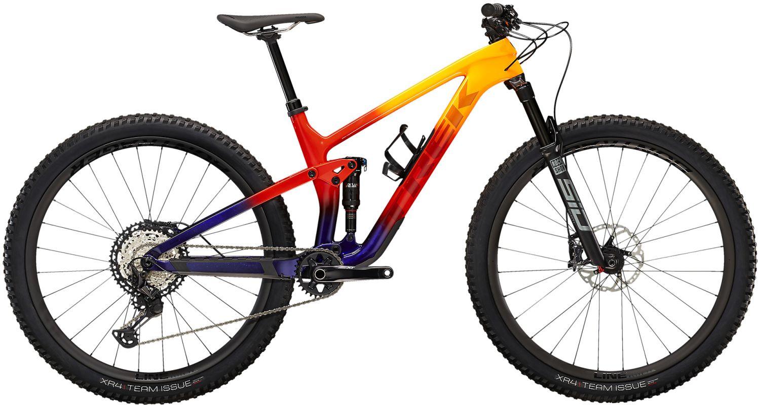 Trek Top Fuel 9.8 XT Marigold to Red to Purple Abyss Fade - Liquid-Life