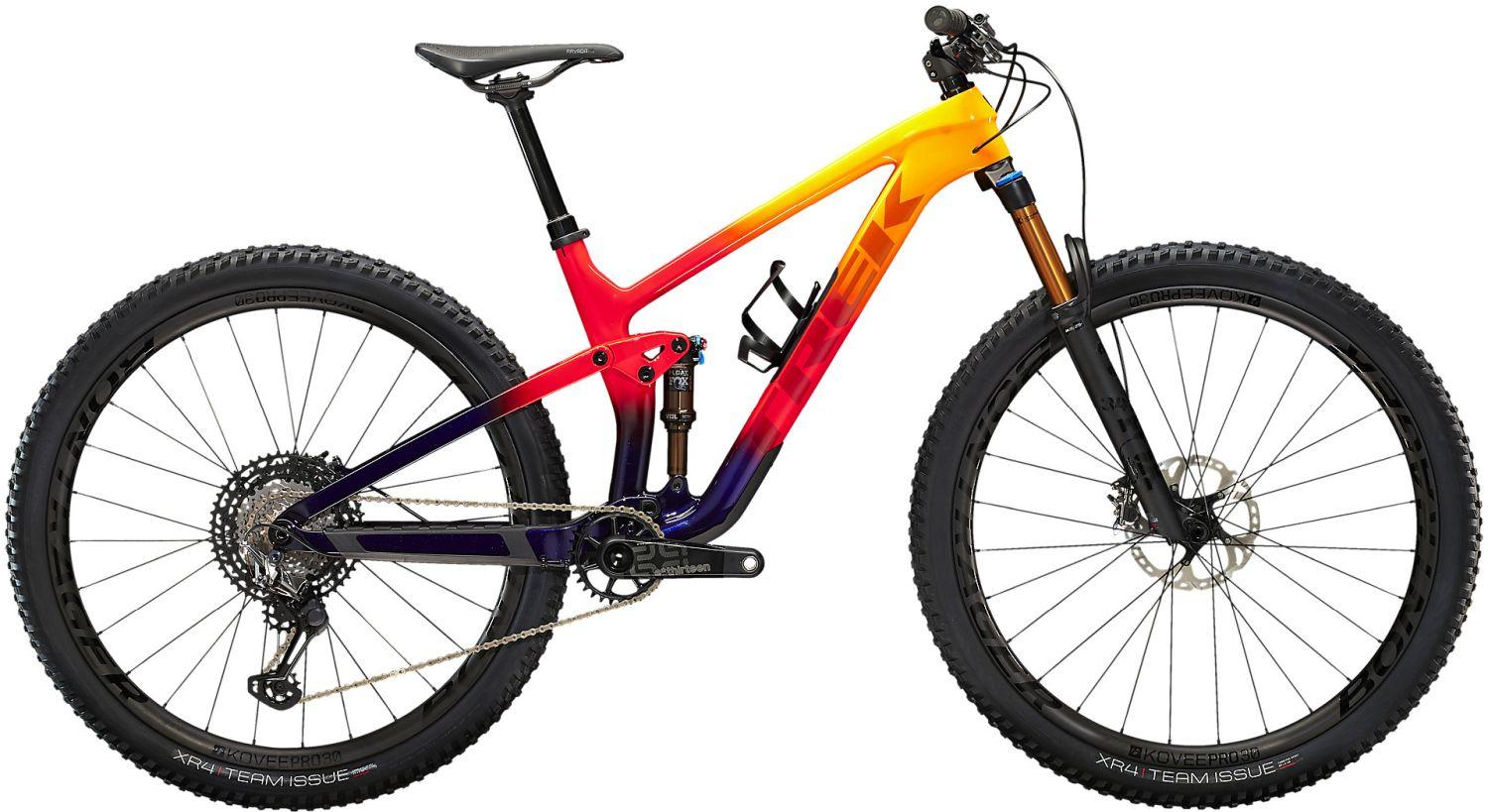 Trek Top Fuel 9.9 XTR Marigold to Red to Purple Abyss Fade - Liquid-Life