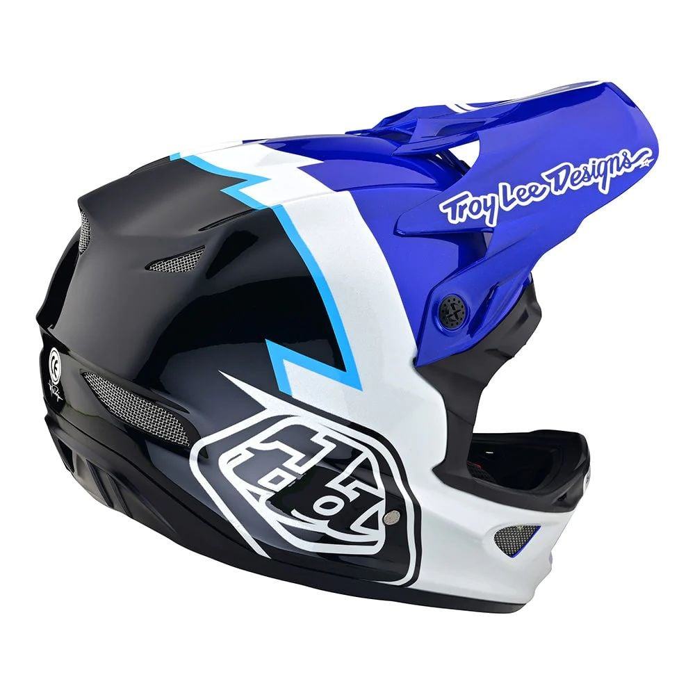 Troy Lee Designs D3 Fiberlite Helmet No Mips - Liquid-Life #Wähle Deine Farbe_Volt Blue