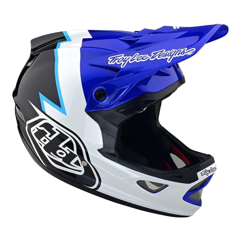Troy Lee Designs D3 Fiberlite Helmet No Mips - Liquid-Life #Wähle Deine Farbe_Volt Blue