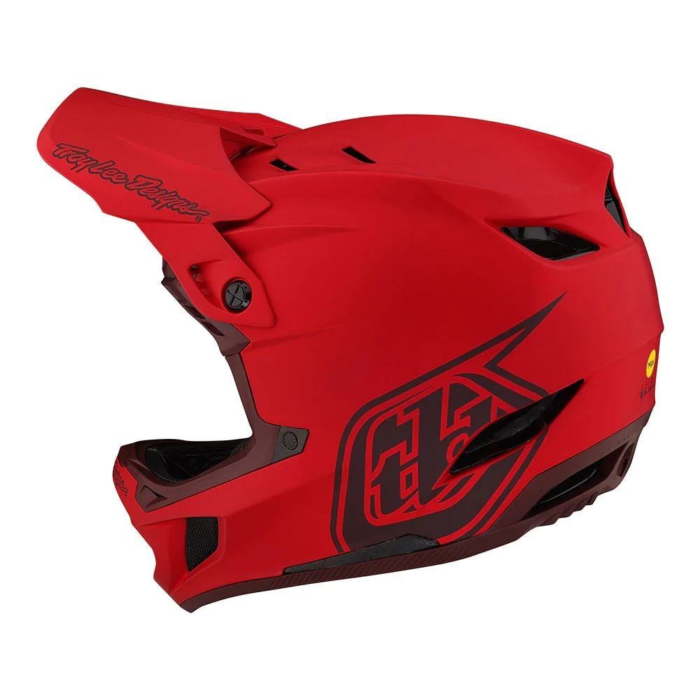 Troy Lee Designs D4 Composite Helmet W/Mips - Liquid-Life #Wähle Deine Farbe_Stealth Red